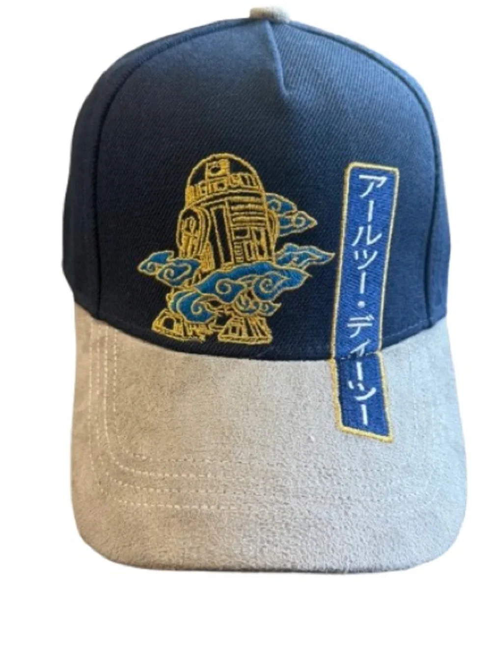 R2-D2 Embroidered Snapback Hat Navy Gray Japanese Star Wars Baseball Cap